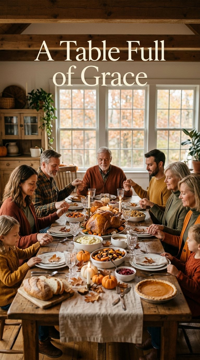 A Table Full of Grace - happy thanksgiving wishes
