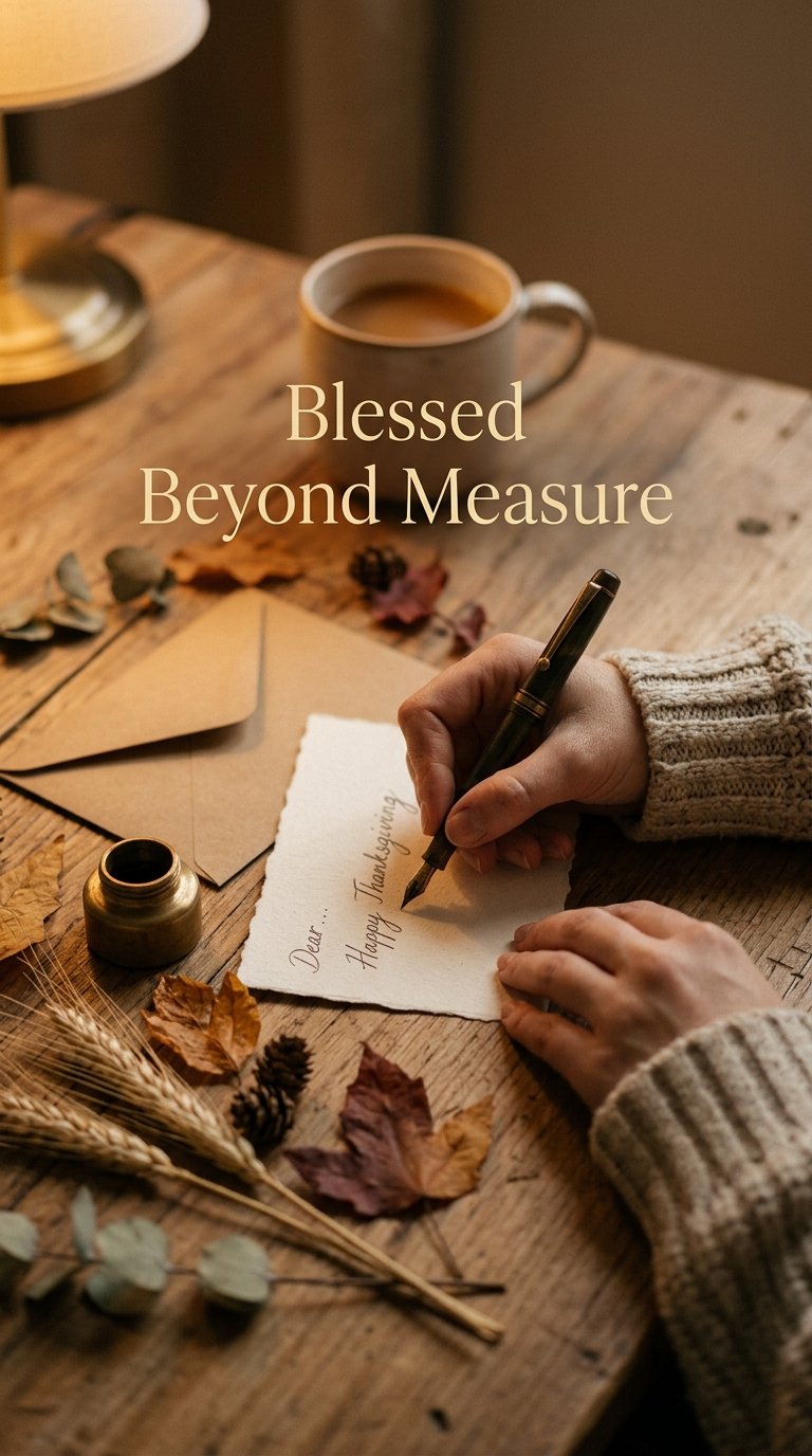 Blessed Beyond Measure - happy thanksgiving wishes