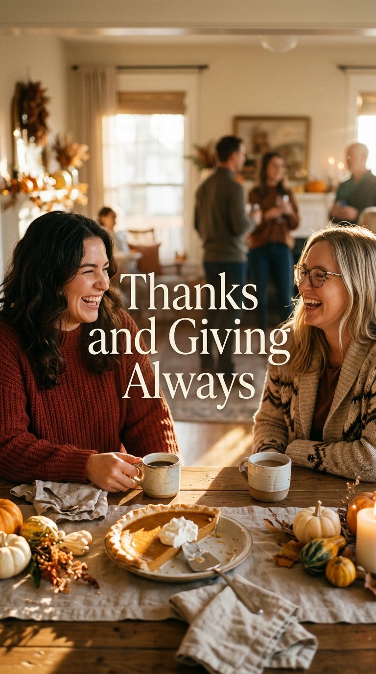 Thanks and Giving Always - happy thanksgiving wishes