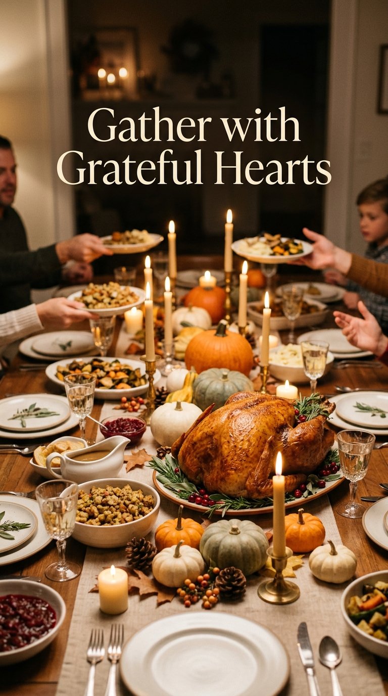 Gather with Grateful Hearts - thanksgiving blessings quotes